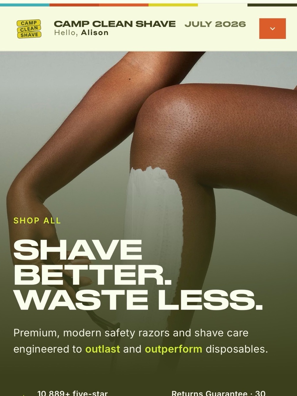 Leaf Triple-Blade Pivoting Razor - Picture 4 of 5